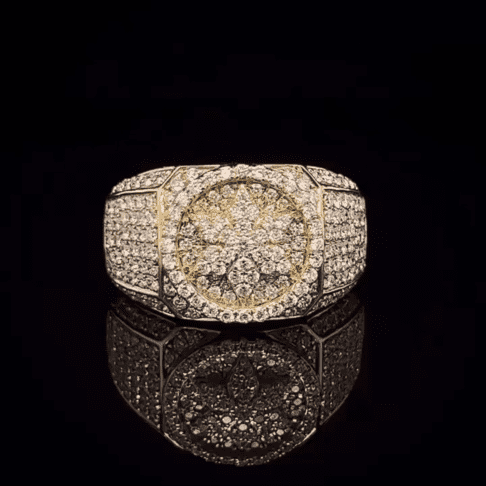 Unique 925 Silver Iced Out Rings, Hip Hop Rings, Featured with VVS Moissanite Diamonds