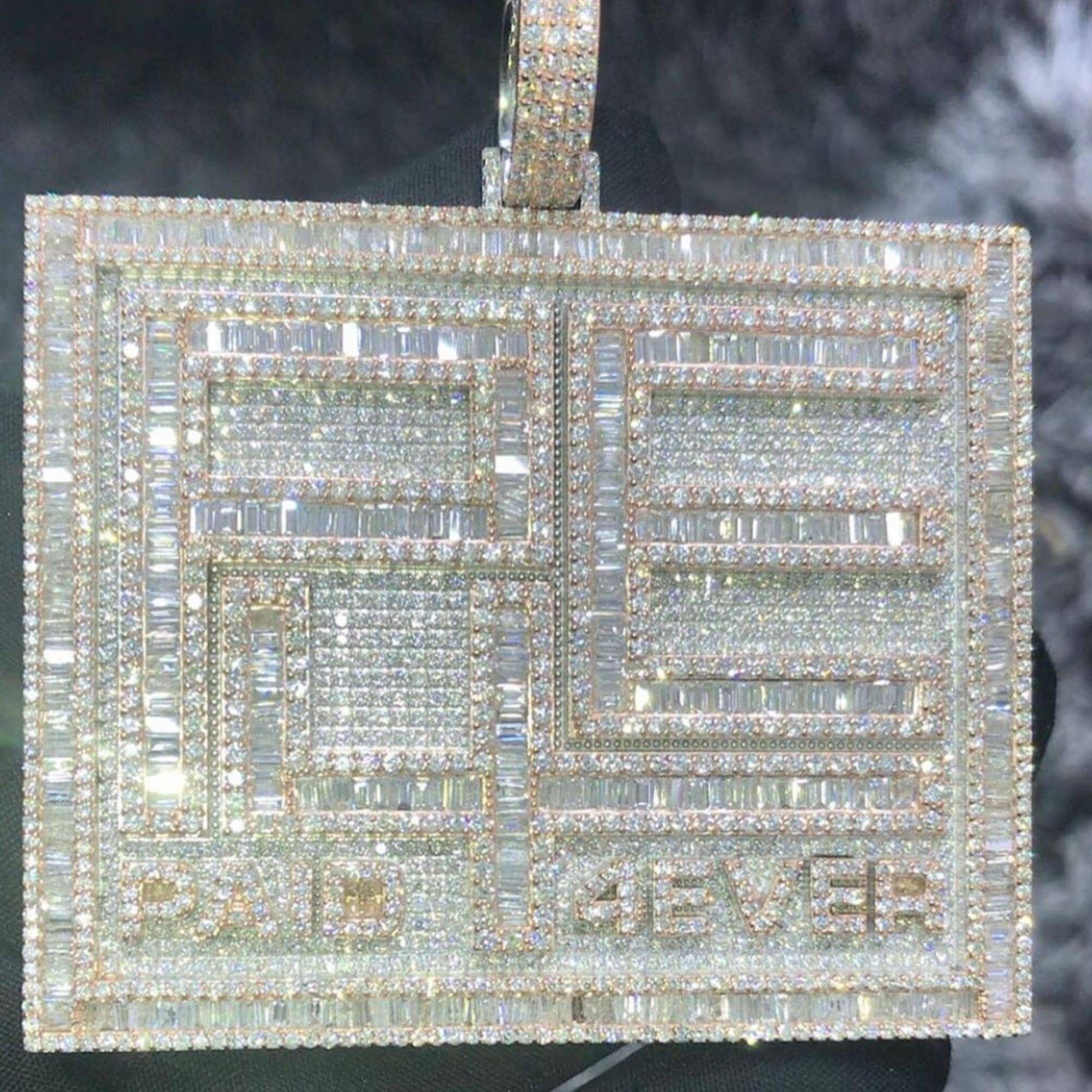 Luxury Bling Pendant for Men Iced Out 925 Silver Moissanite - Image 3