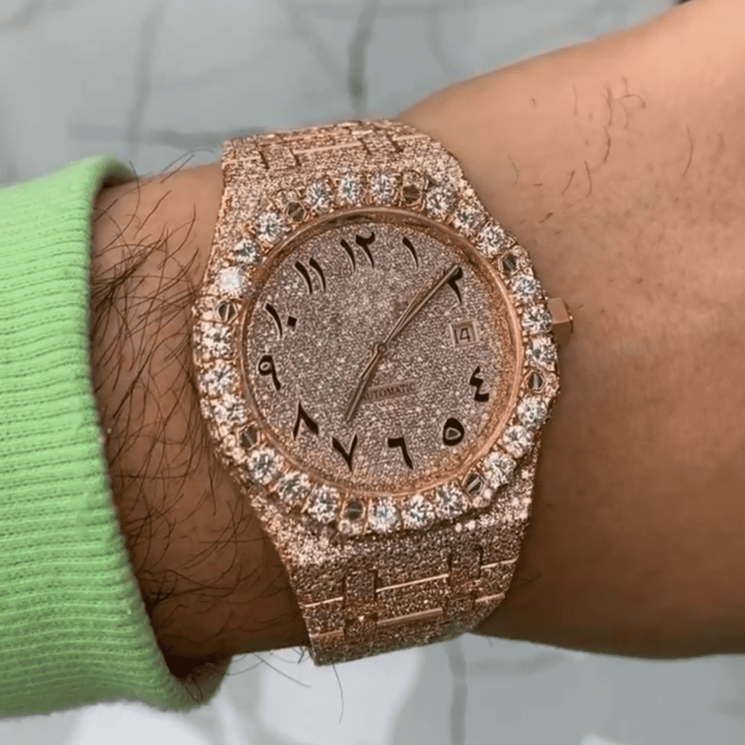 Classic Moissanite Diamond Automatic Watch Full Iced Out Bust Down - Image 3