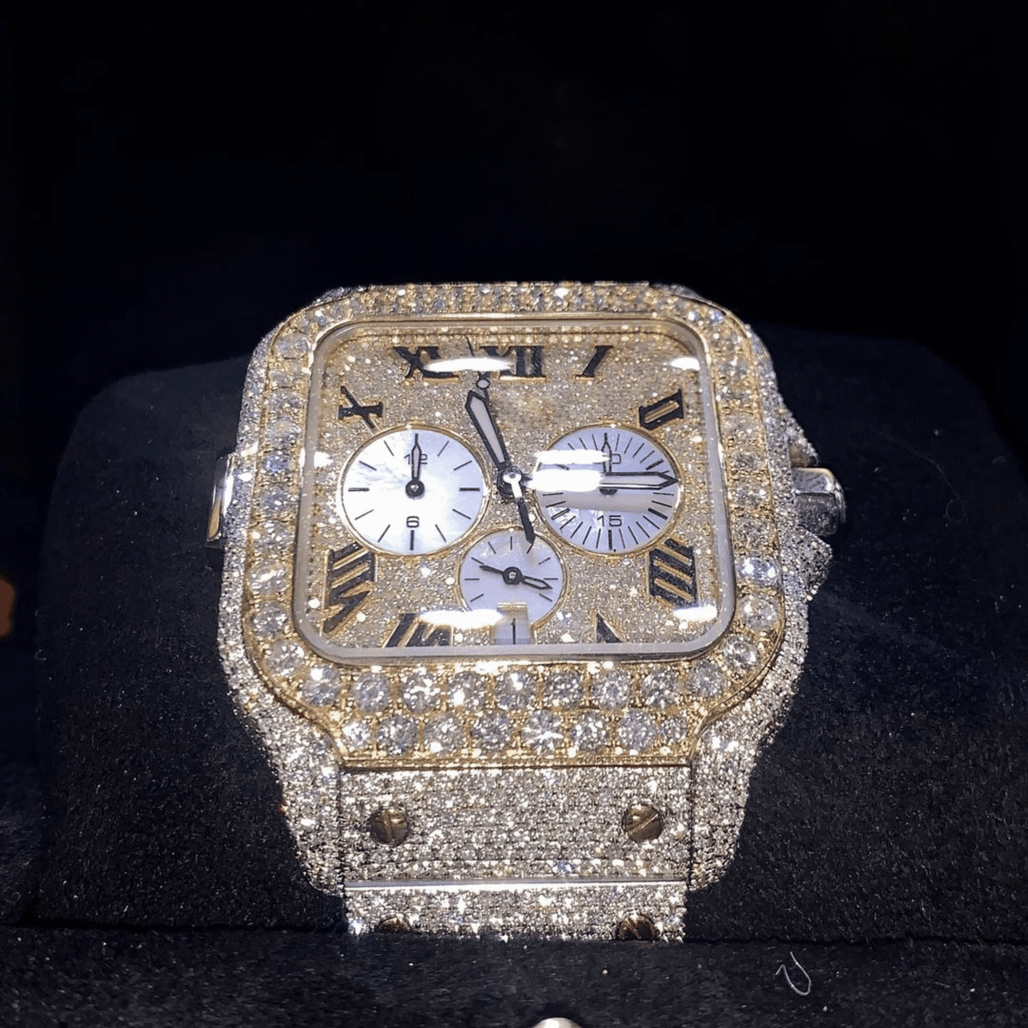 Moissanite Diamond Iced Out Watch for Bold Fashion Statement - Image 3