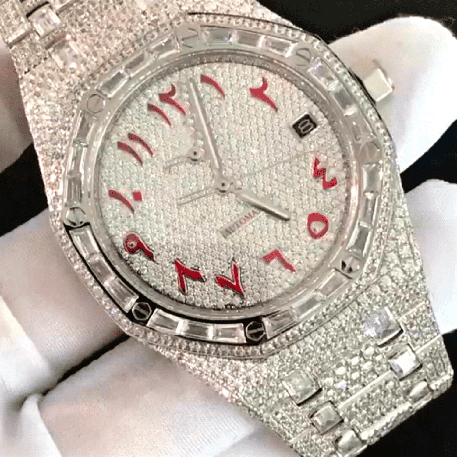 Luxury Iced Out Moissanite Watches with VVS Diamonds - Image 3
