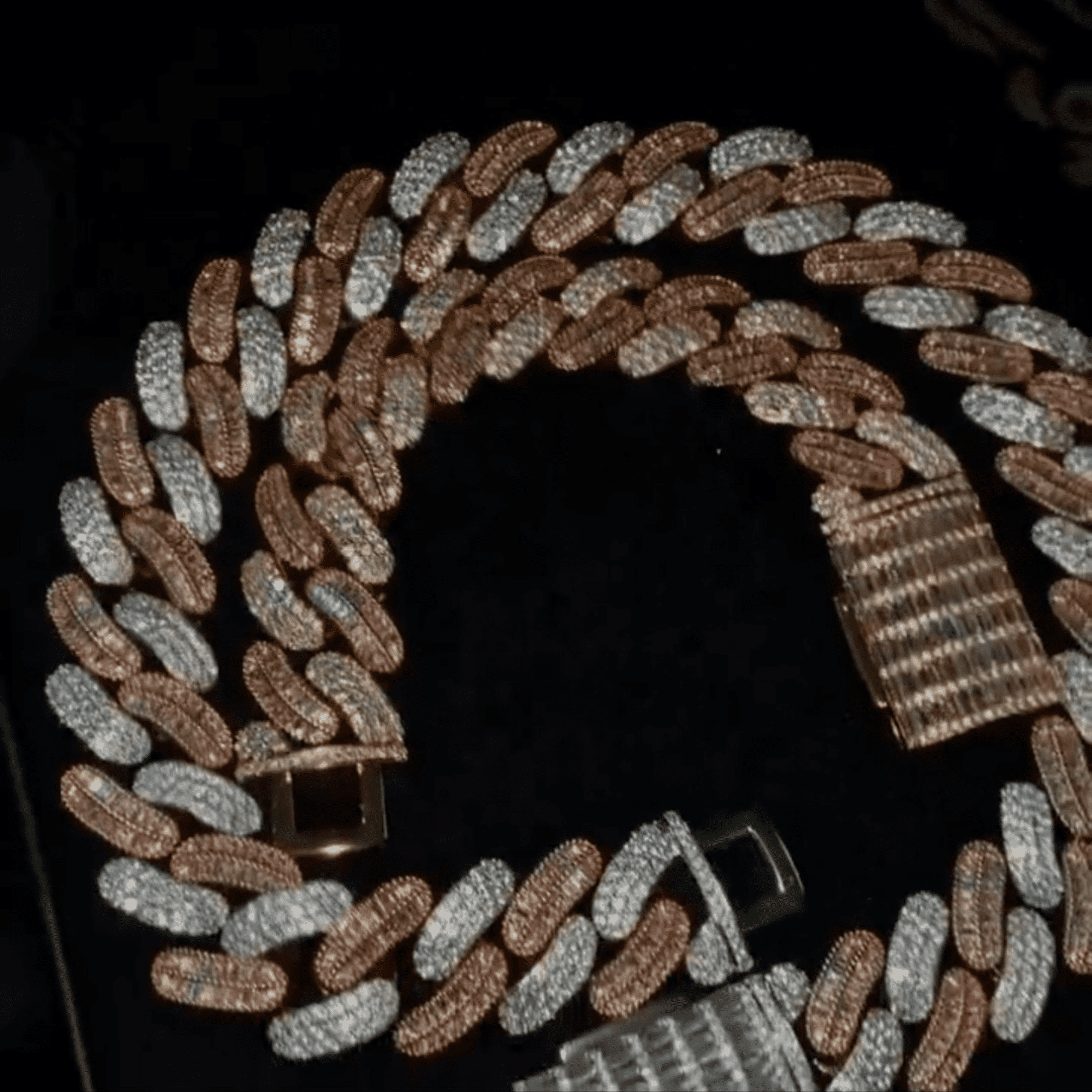 Crafted Silver Diamond Men’s Moissanite Chains Iced Out Cuban Link Chain