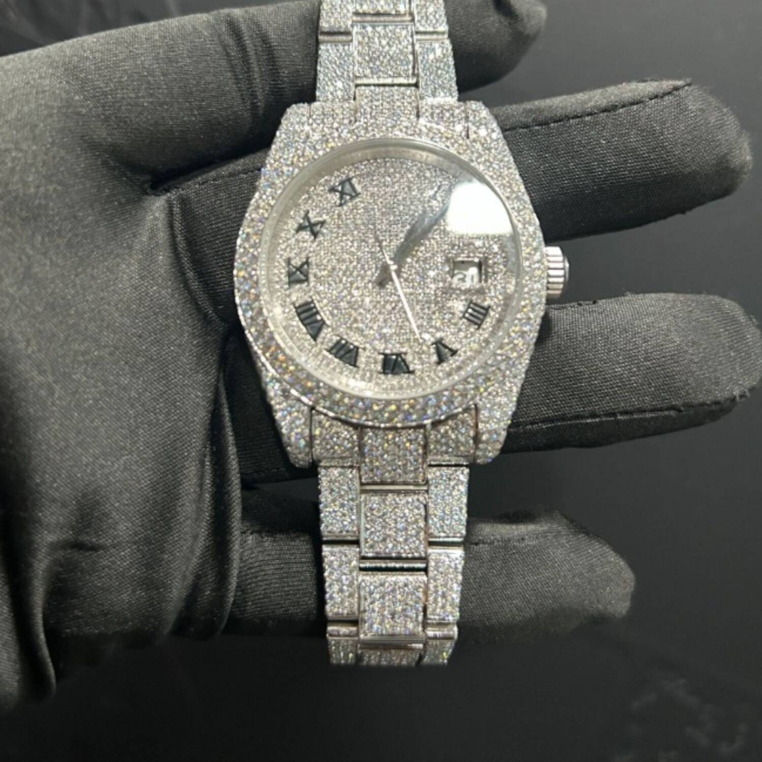 Women’s Moissanite Watches with Rose Gold Finish - Image 2