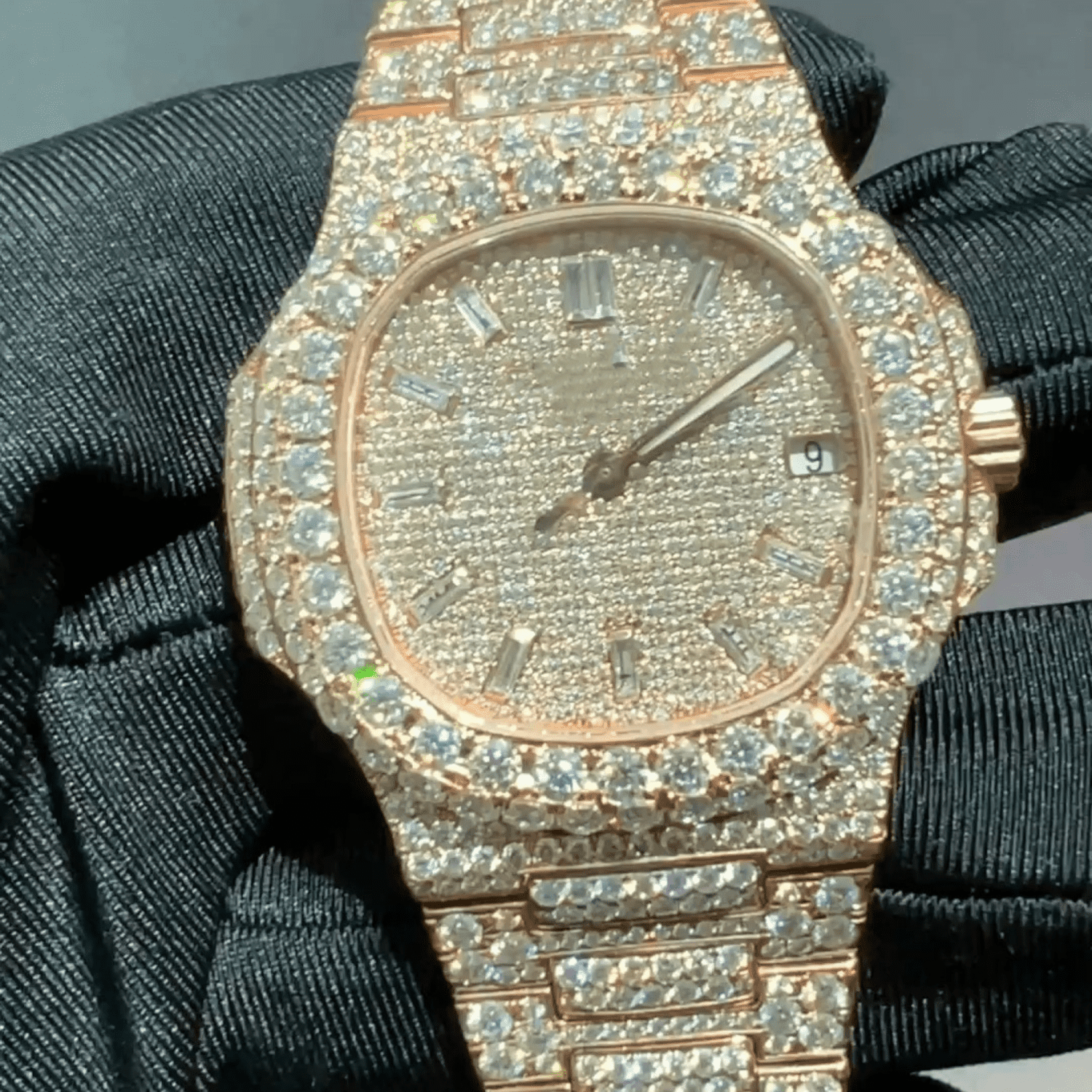 Diamond Moissanite Full Iced Out Luxury Shine Watch - Image 5