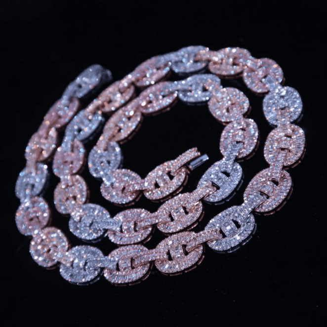 18mm Mens Silver Cuban Link Chain