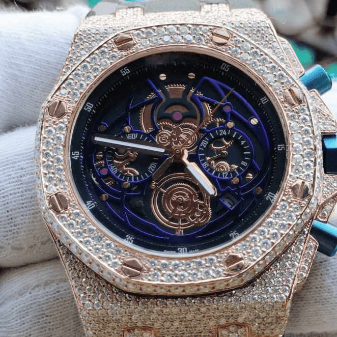 Iced Out VVS Moissanite Automatic Watch