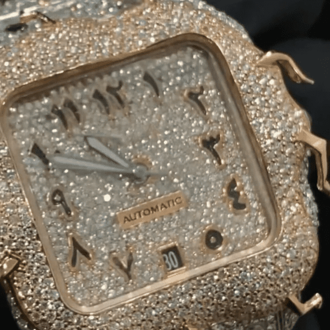 Stainless Steel Bust Down Luxury Watch for Wedding