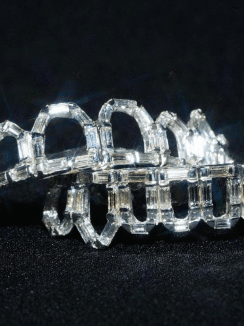 925 Silver VVS Moissanite Iced Out Teeth Grillz
