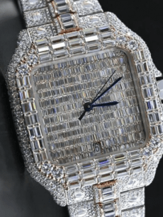 Bust Down Watches Moissanite | Passed diamond tester