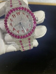 Iced Out Moissanite Watch – Luxury Bust Down Timepiece