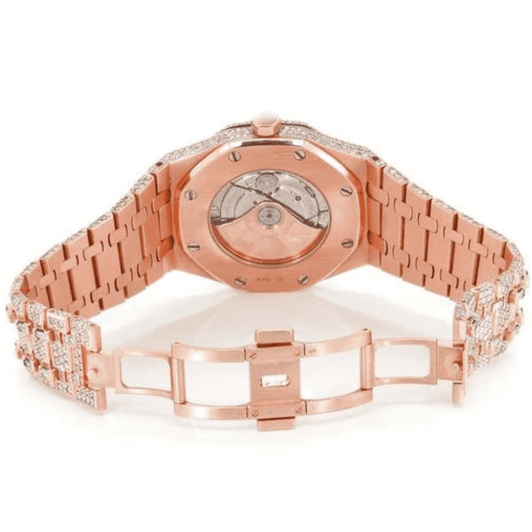 Moissanite Diamond Iced Out Bust Down Watch custom OEM 3 Moissanite Diamond Iced Out Bust Down Watch custom OEM - Image 3