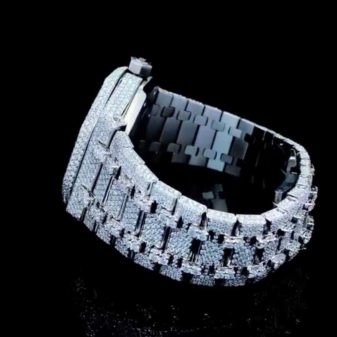 Iced Out VVS Moissanite Watch for Gift 4 Iced Out VVS Moissanite Watch for Gift - Image 4