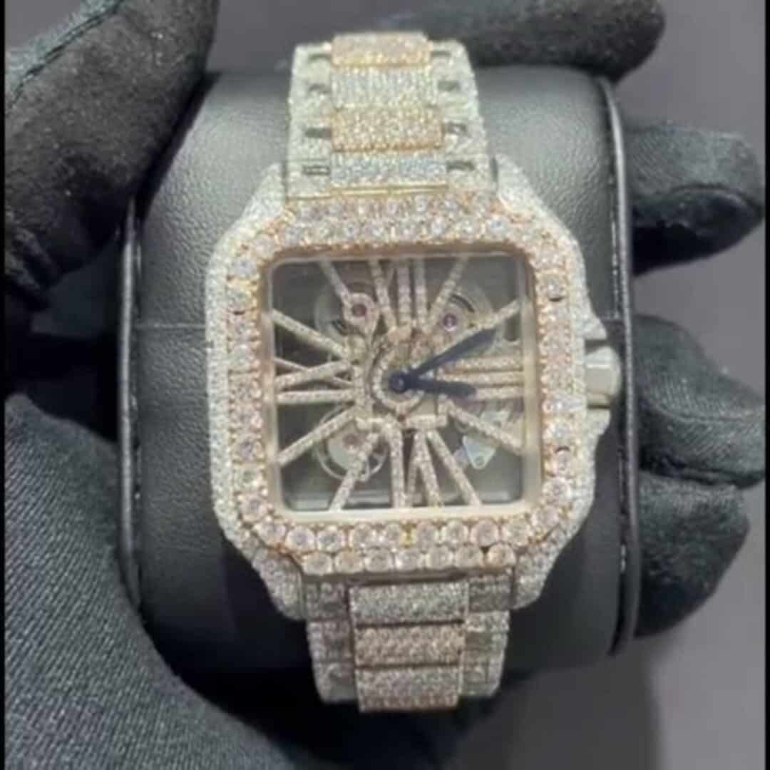 Certified VVS Moissanite and Diamond Watch 2 Certified VVS Moissanite and Diamond Watch - Image 2