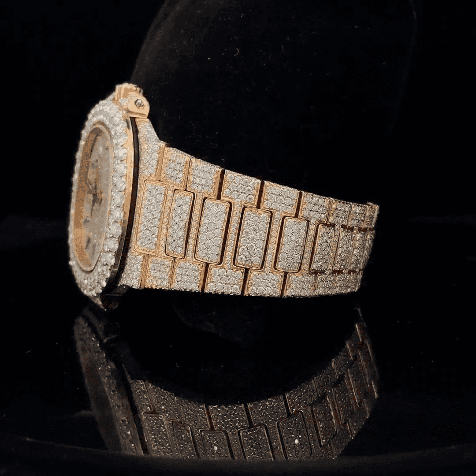 Luxury Iced Out VVS Moissanite Chronograph Watch 3 Luxury Iced Out VVS Moissanite Chronograph Watch - Image 3