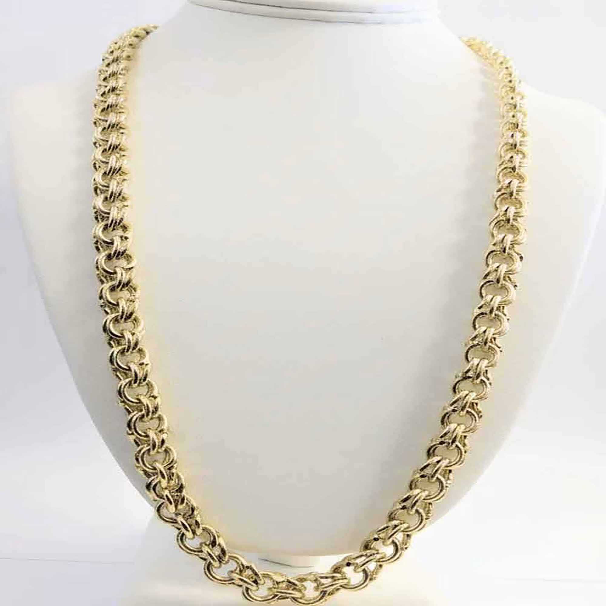 925 Sterling Silver 26" Chino Link Chain - Premium Moissanite Cuban Link Chain for Men & Women 1 925 Sterling Silver 26" Chino Link Chain - Premium Moissanite Cuban Link Chain for Men & Women