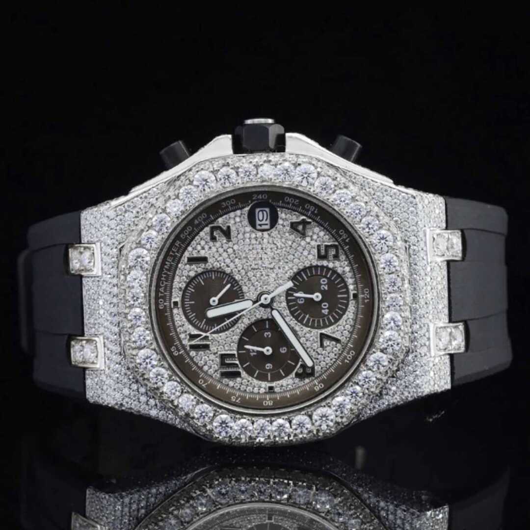 Iced Out Moissanite Watch for Women and Men 3 Iced Out Moissanite Watch for Women and Men - Image 3