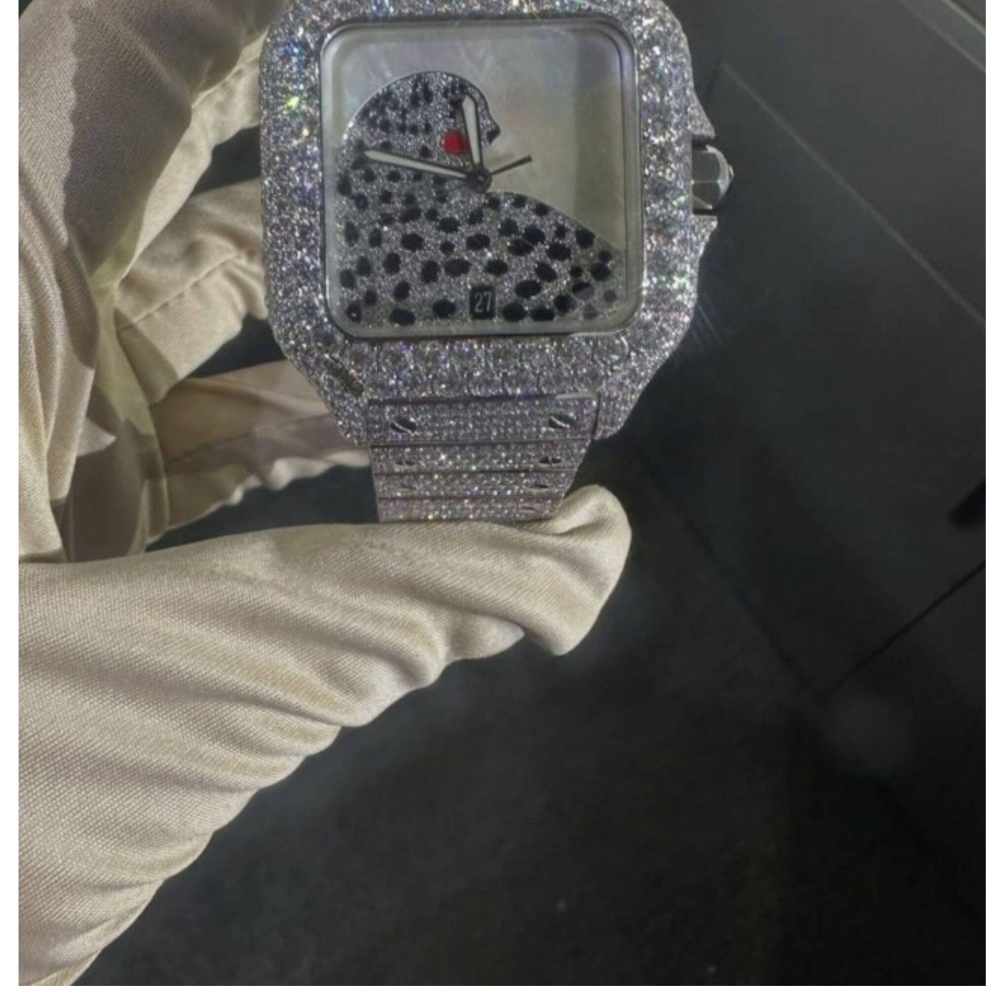 Premium Iced Out Moissanite Watches for Men with VVS Stones - Image 6