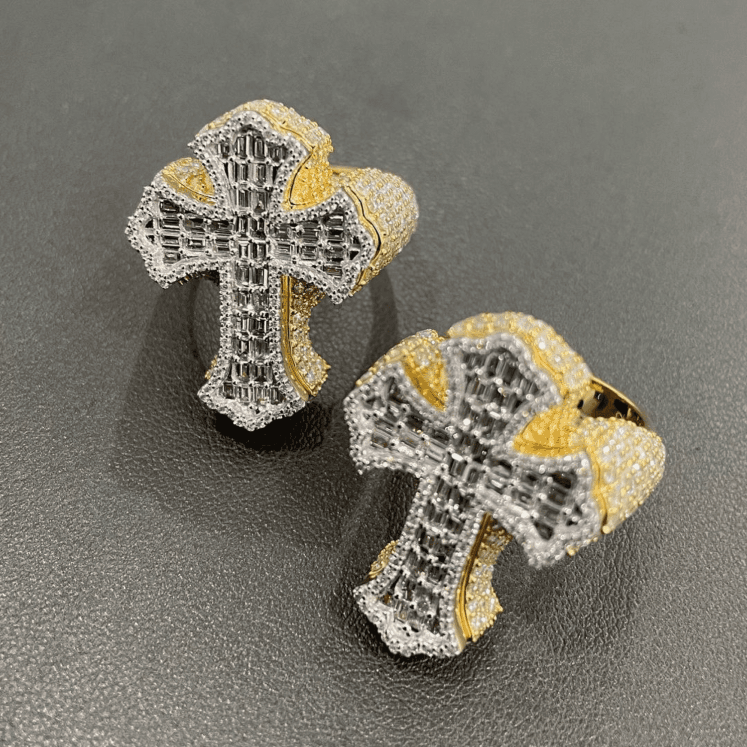 925 Silver Iced Out Rings, Adorned with VVS Moissanite Diamond, Hip Hop Rings - Image 2