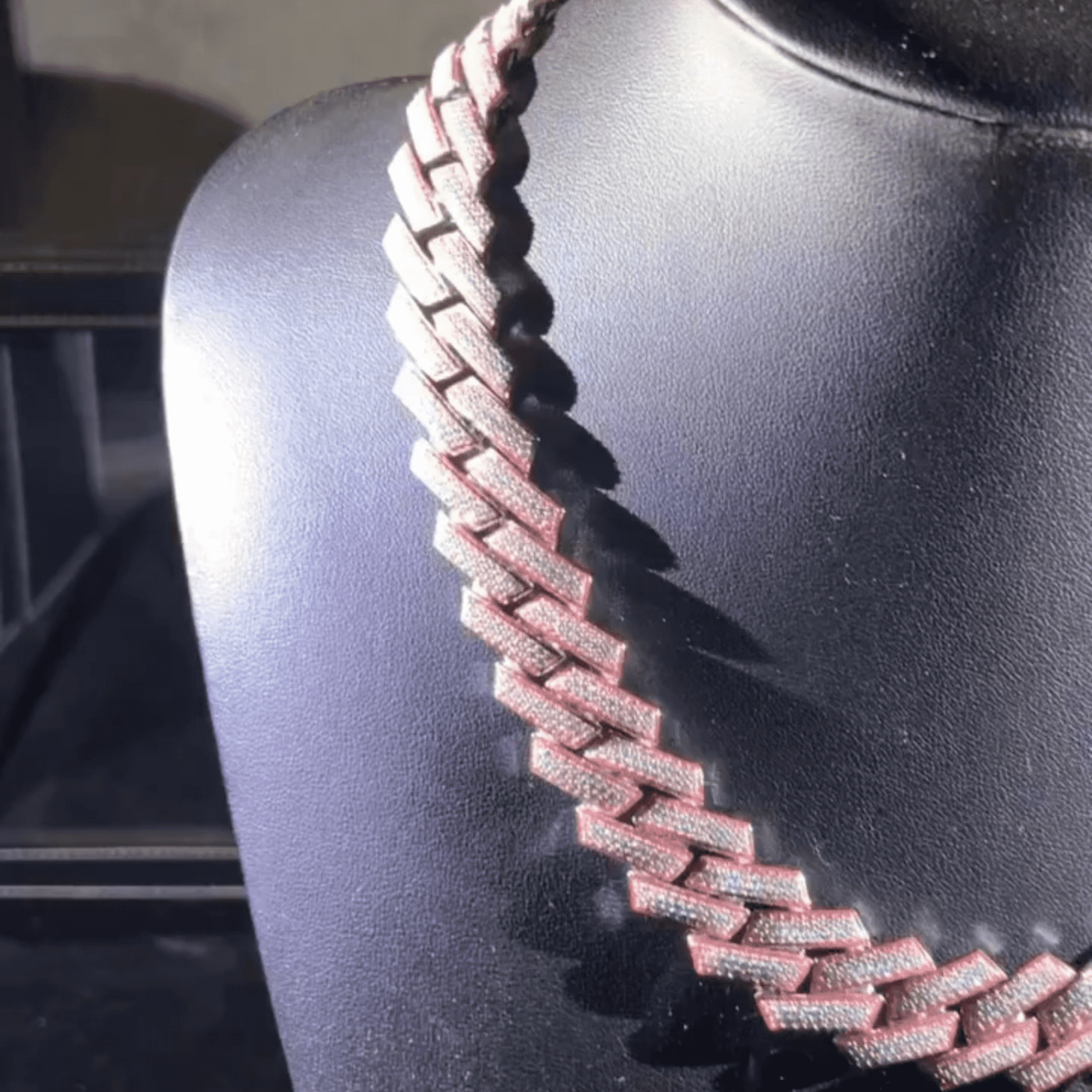 18mm Men’s Moissanite Chains Silver Diamond Iced Out Cuban Link - Image 3