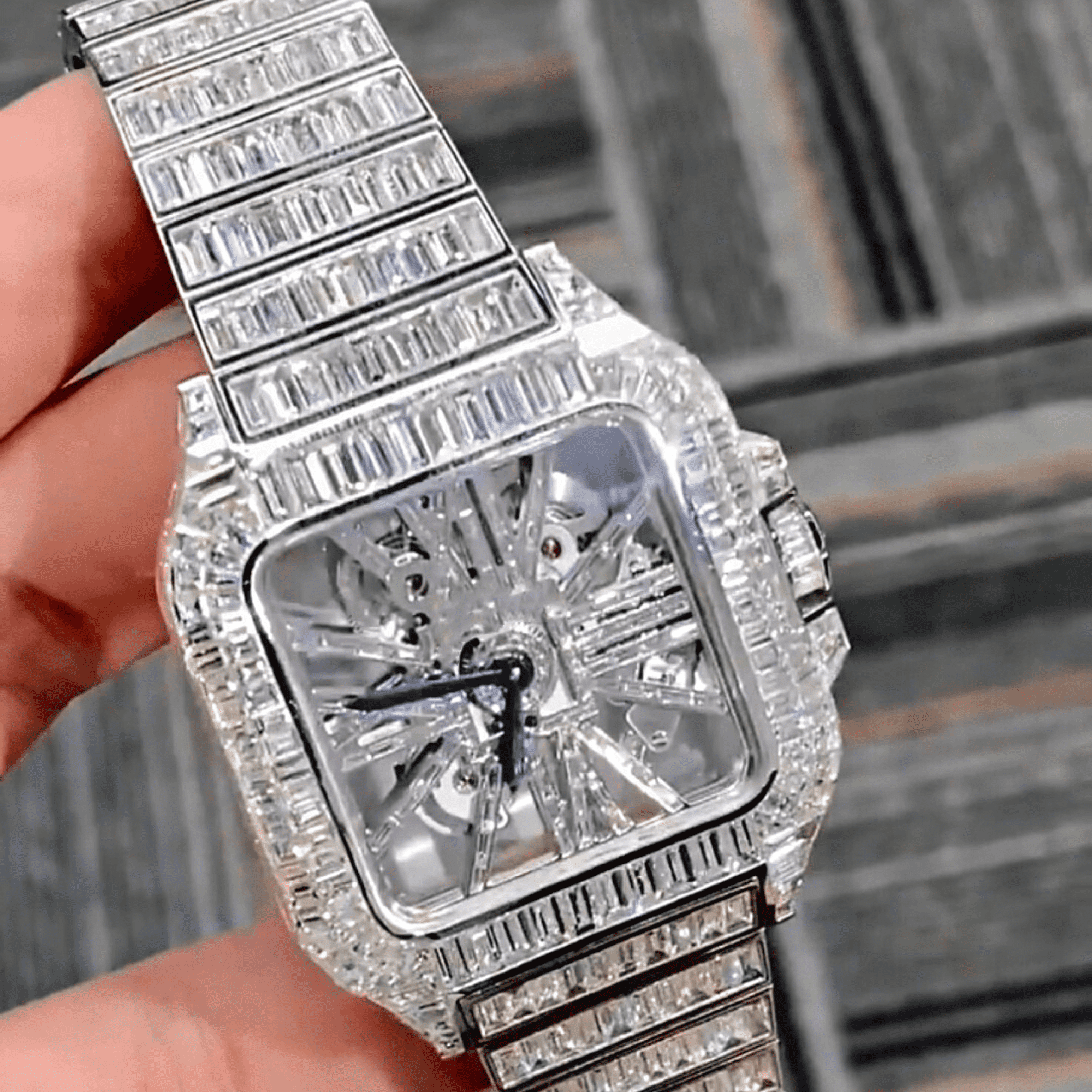 Luxury Men’s Automatic Watch with Moissanite & Sapphire Glass - Image 5