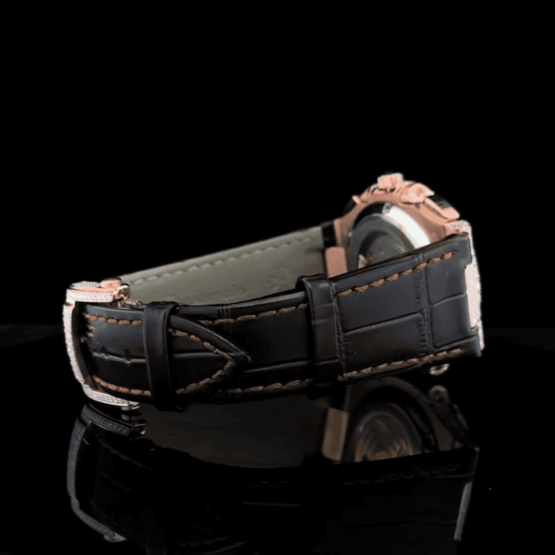 Stylish Iced Out Moissanite Watch with Silicone Comfort - Image 5