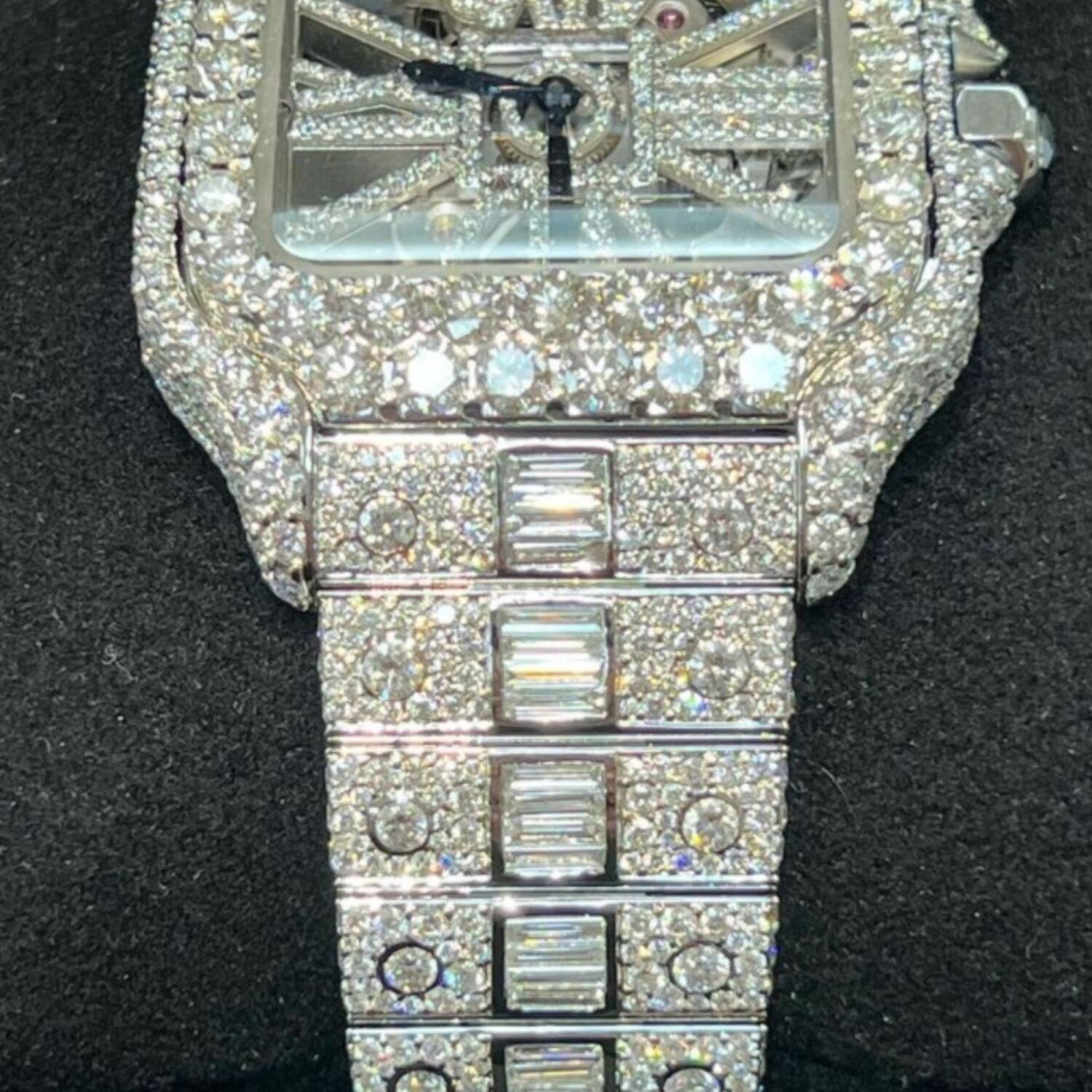 Prestige Bust Down Iced Out Watches, Moissanite Watches - Image 3