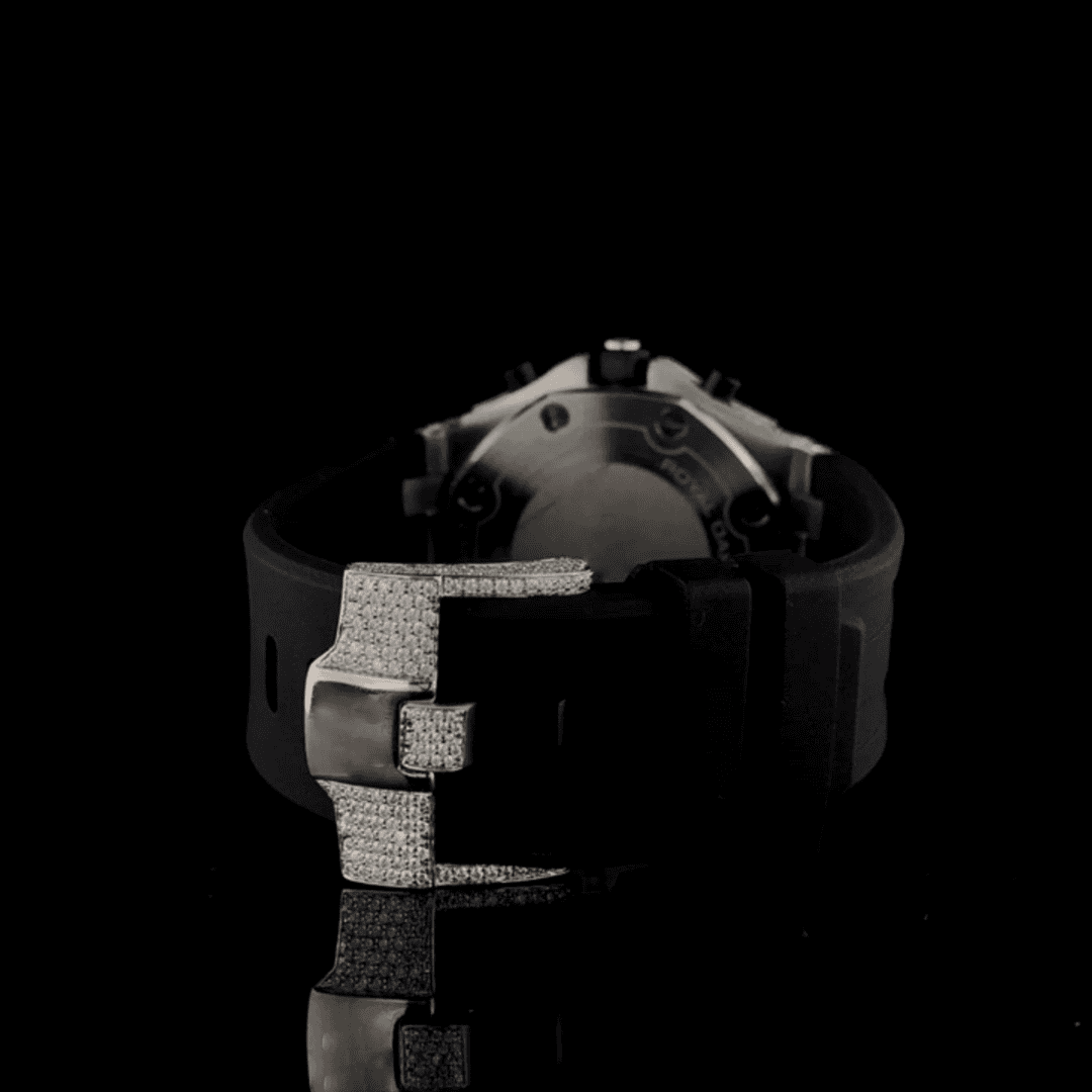 Fully Iced Bust Down Moissanite Watch For Drip - Image 7