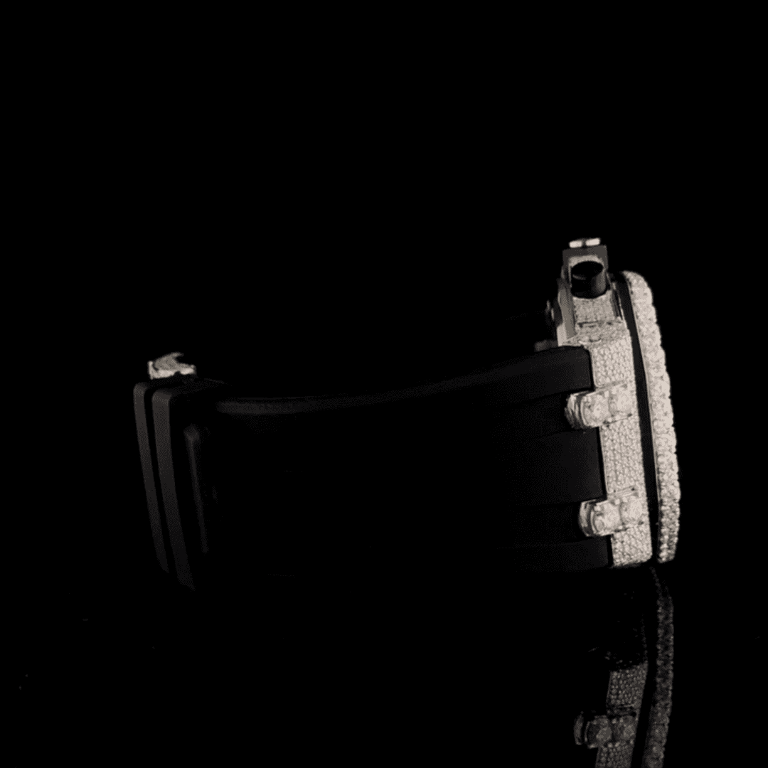 Fully Iced Bust Down Moissanite Watch For Drip - Image 6