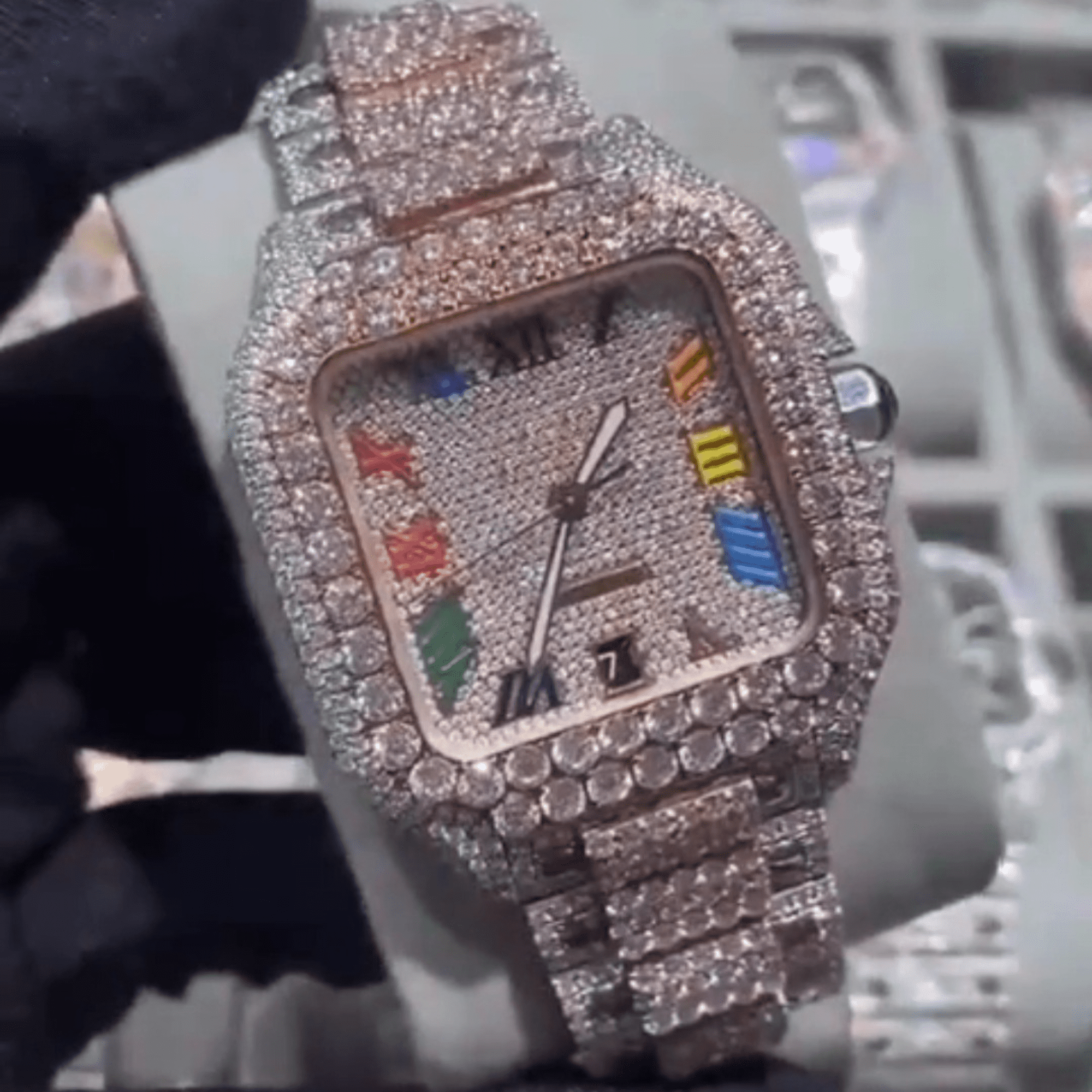 Women’s Elegant Moissanite Watch – Brilliant Sparkle