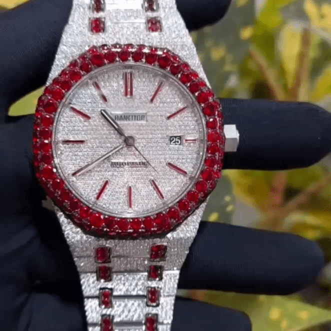 Iced Out Moissanite Diamond Watch (Classic Design)