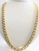 925 Sterling Silver 26" Chino Link Chain - Premium Moissanite Cuban Link Chain for Men & Women