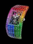Billionaire Rainbow Moissanite Bust Down Watch
