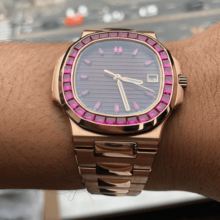 Stainless Steel Iced Out Luxury Watch for Men & Women - Image 2