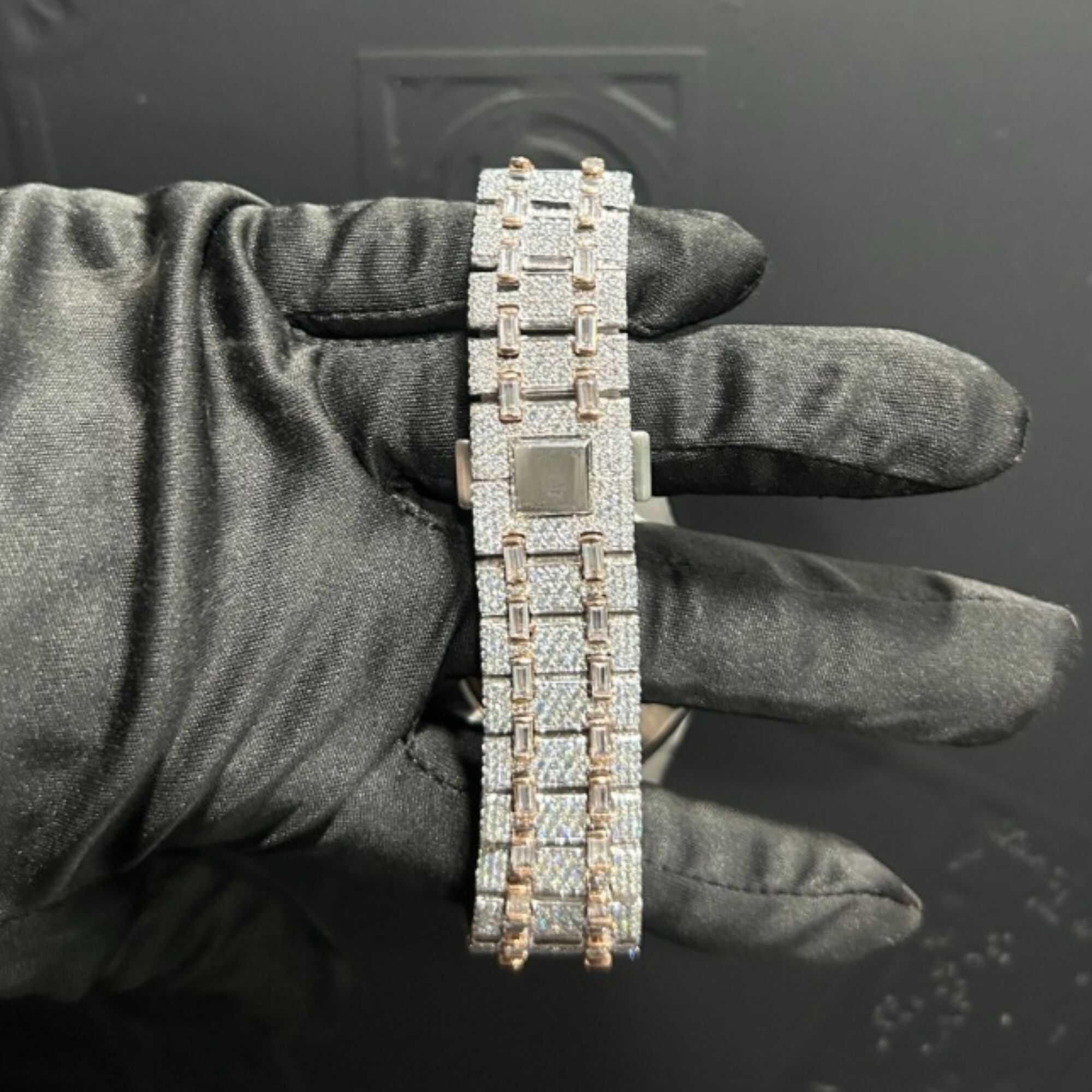 Men’s VVS Moissanite Watches with Gold Plating 3 Men’s VVS Moissanite Watches with Gold Plating - Image 3