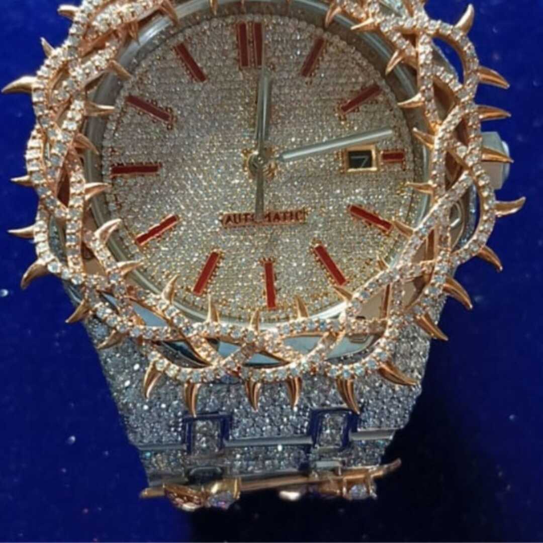 Elegant Women’s Moissanite Watches with Diamond Accent 2 Elegant Women’s Moissanite Watches with Diamond Accent - Image 2