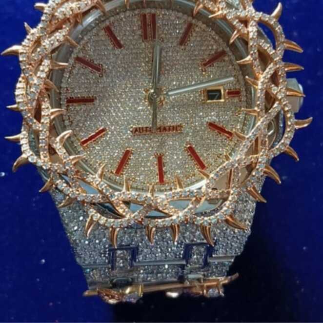 Elegant Women’s Moissanite Watches with Diamond Accent
