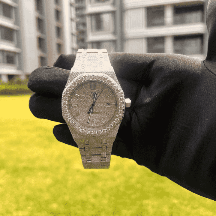 Stainless Steel Iced Out Luxury Watch for Women 2 Stainless Steel Iced Out Luxury Watch for Women - Image 2