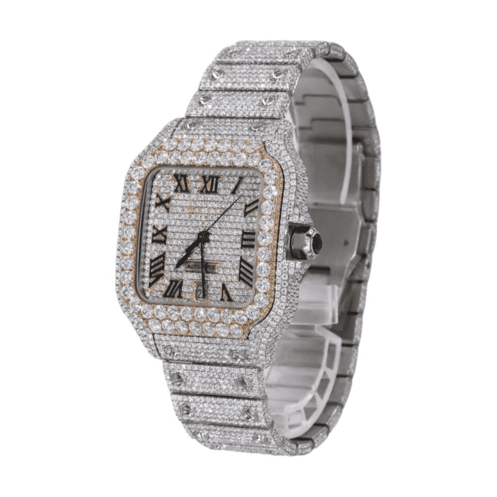 Elegant Automatic Transparent Hip Hop Style Moissanite Diamond Watch 4 Elegant Automatic Transparent Hip Hop Style Moissanite Diamond Watch - Image 4