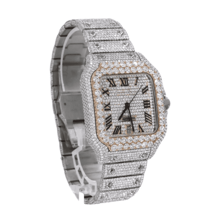 Elegant Automatic Transparent Hip Hop Style Moissanite Diamond Watch 1 Moissanite Watch Vendors China