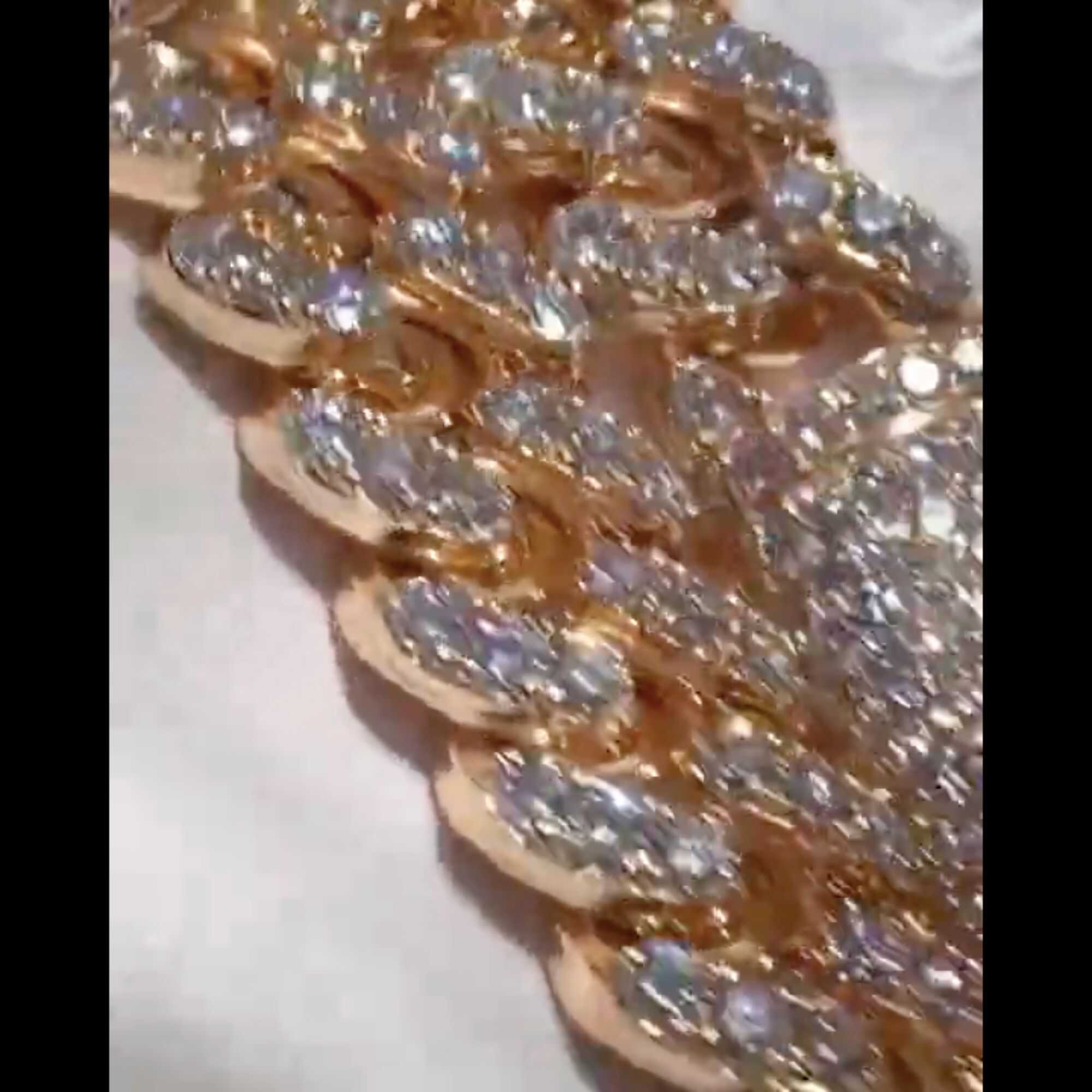 Urban Look Silver Diamond Men’s Moissanite Chains Iced Out Cuban Link Chain