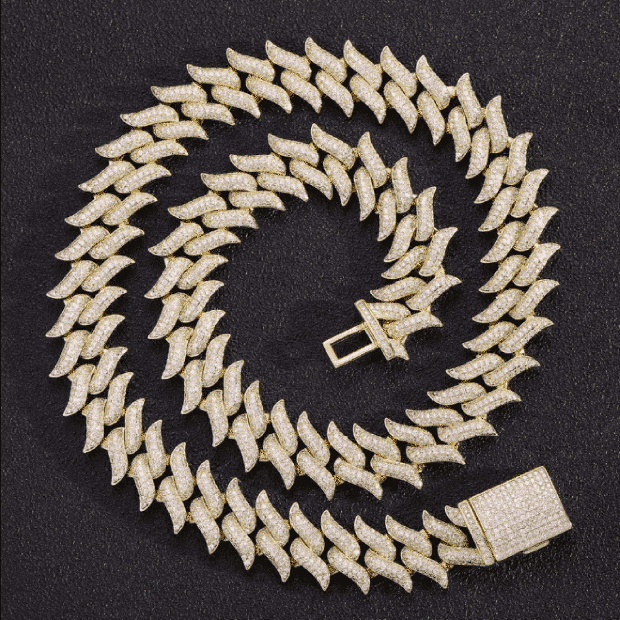 14mm Men’s Moissanite Cuban Link Chain for Urban Style - Image 2