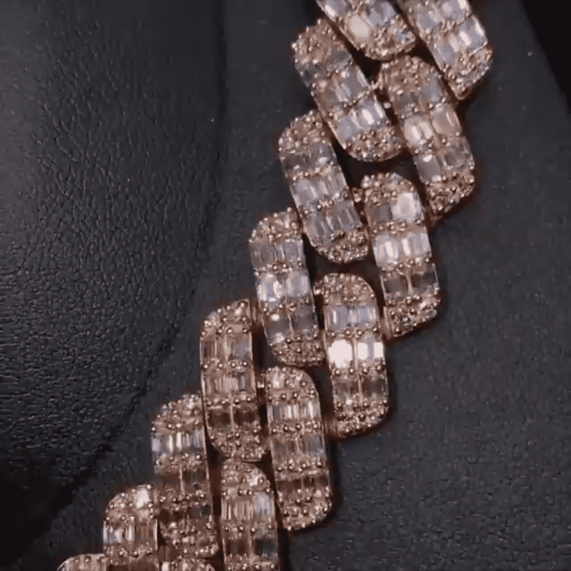 20mm Silver Diamond Cuban Iced Out Moissanite Chains for Men - Image 3