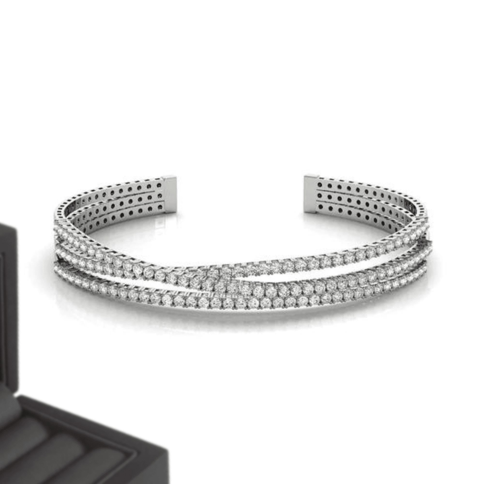 20 mm Iced Out Diamond Bracelet - Image 4