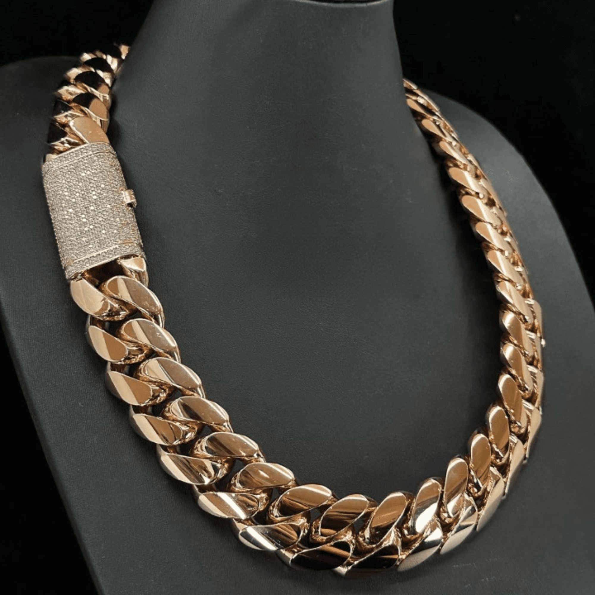 22mm Silver Diamond Fit Men’s Moissanite Chains Iced Out Cuban Link Chain - Image 2