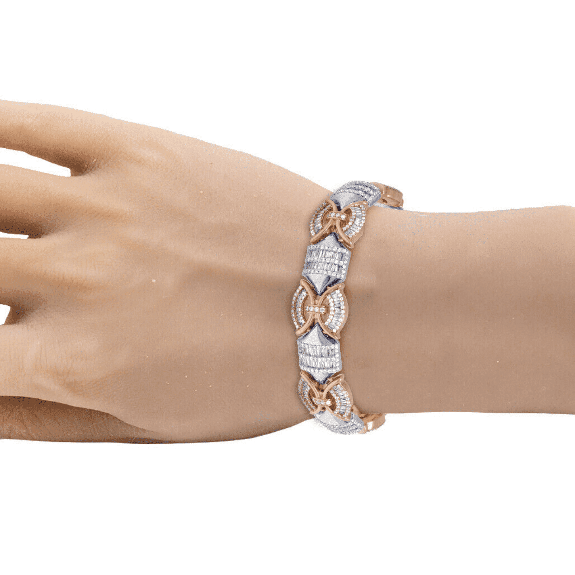 20mm Iced Out Diamond Bracelets, Stunning Iced Out Bracelet - Image 3