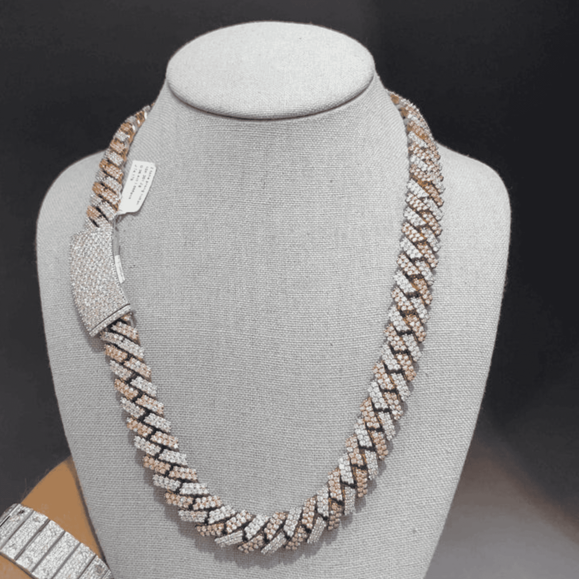 14mm 925 Silver Diamond Men’s Moissanite Chains Iced Out Cuban Link Chain