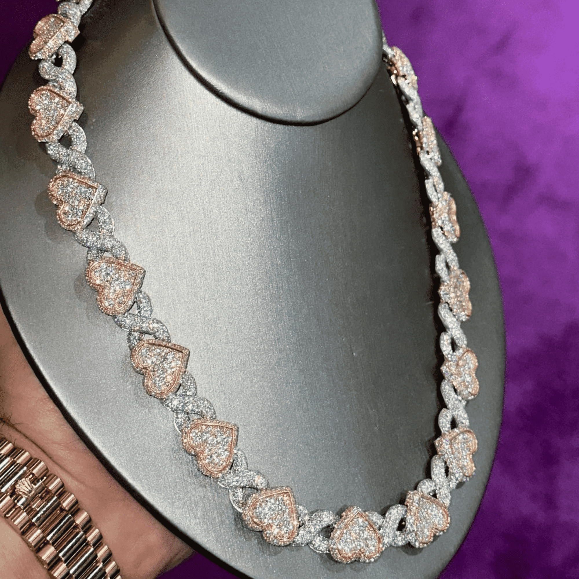 Men’s Moissanite Cuban Link Chain for Daily Street Look - Image 4