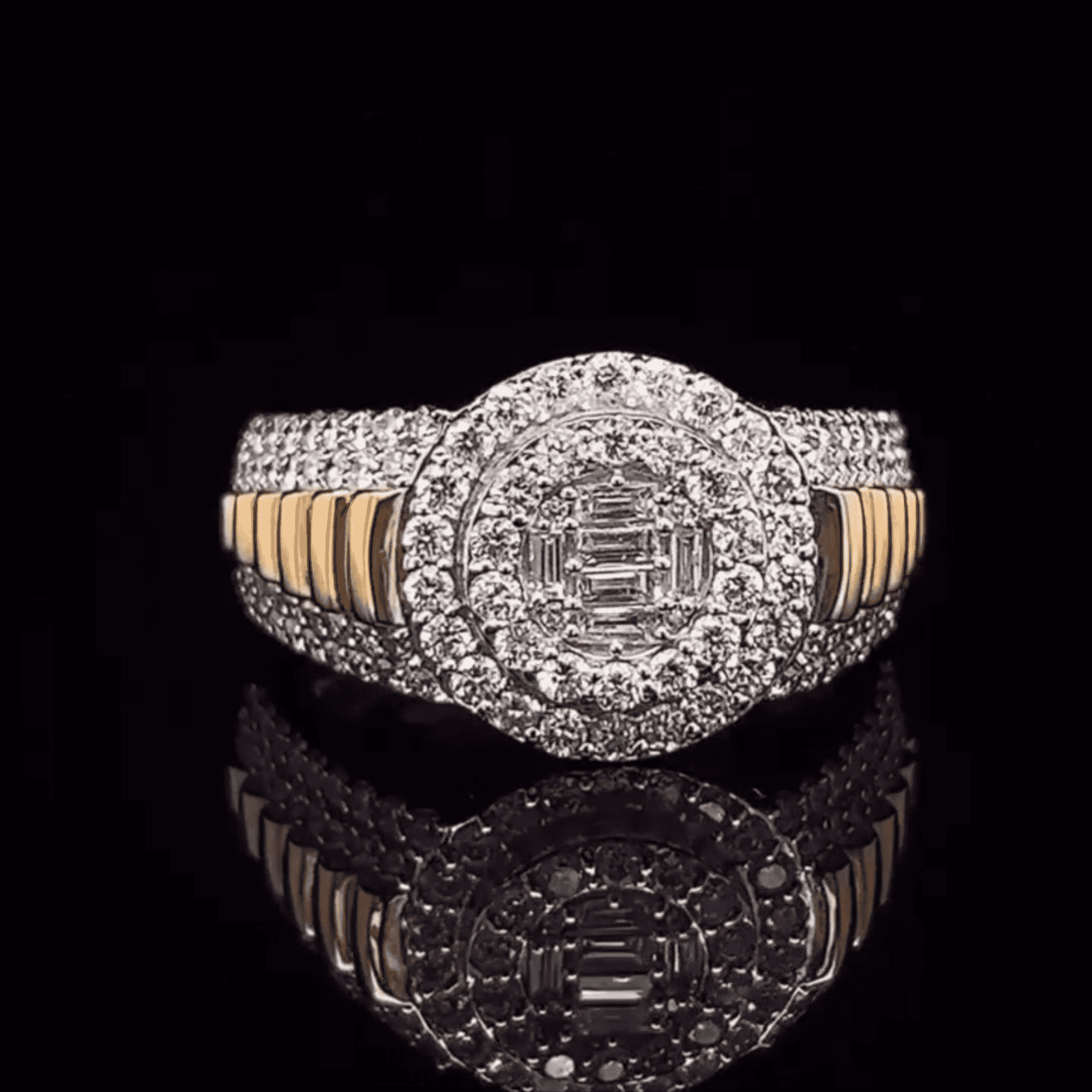 925 Silver Iced Out Ring, Hip Hop Rings for Mens, Crafted with VVS Moissanite Diamond - Image 2