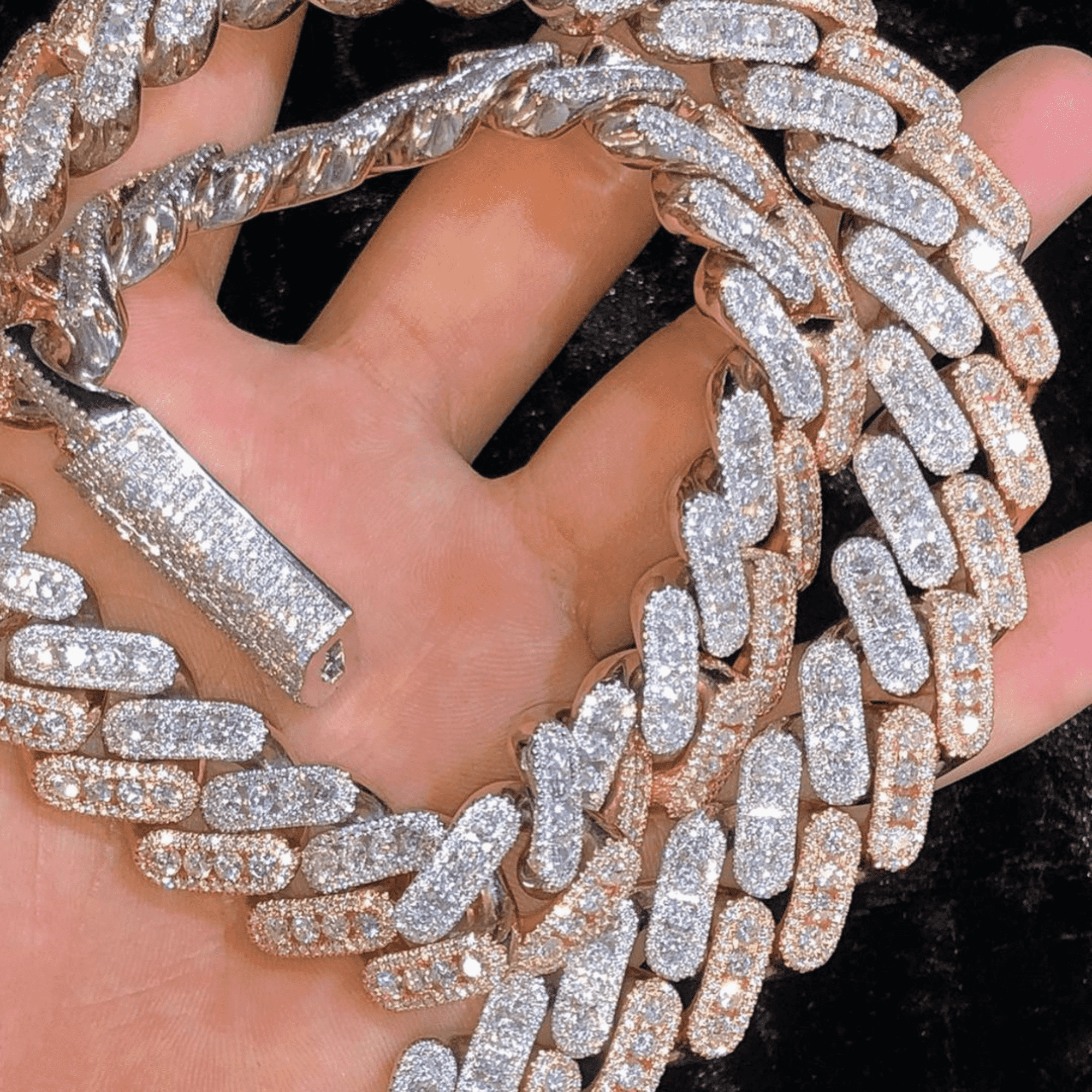 18mm Iced Out Cuban Link Chain Men’s Silver Diamond Moissanite Chains - Image 3