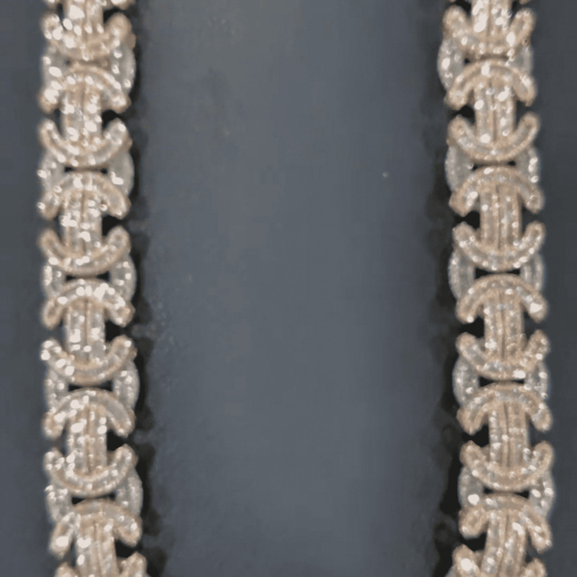 20mm Men’s Moissanite Chains Silver Diamond Finish Iced Out Cuban Link Chain